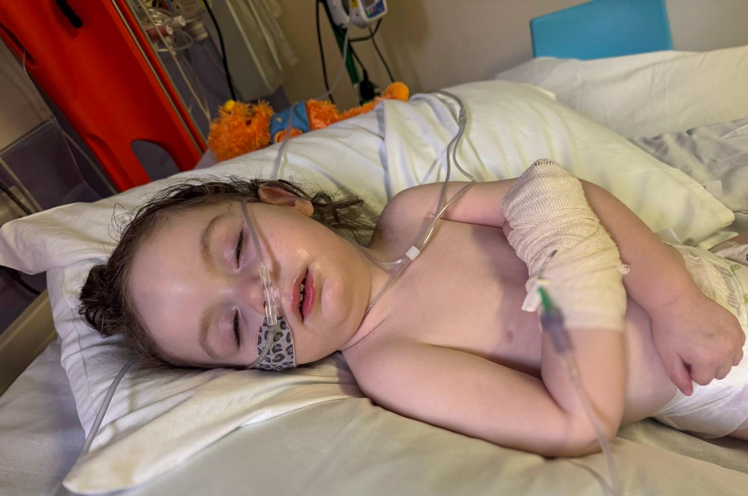 Noah in hospital
